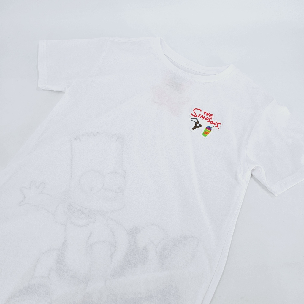 The Simpsons El Barto Skateboarding Graphic Tee Krusty Brand Cartoon